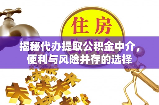 建德揭秘代办提取公积金中介，便利与风险并存的选择