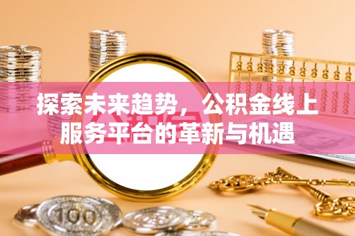 建德探索未来趋势，公积金线上服务平台的革新与机遇